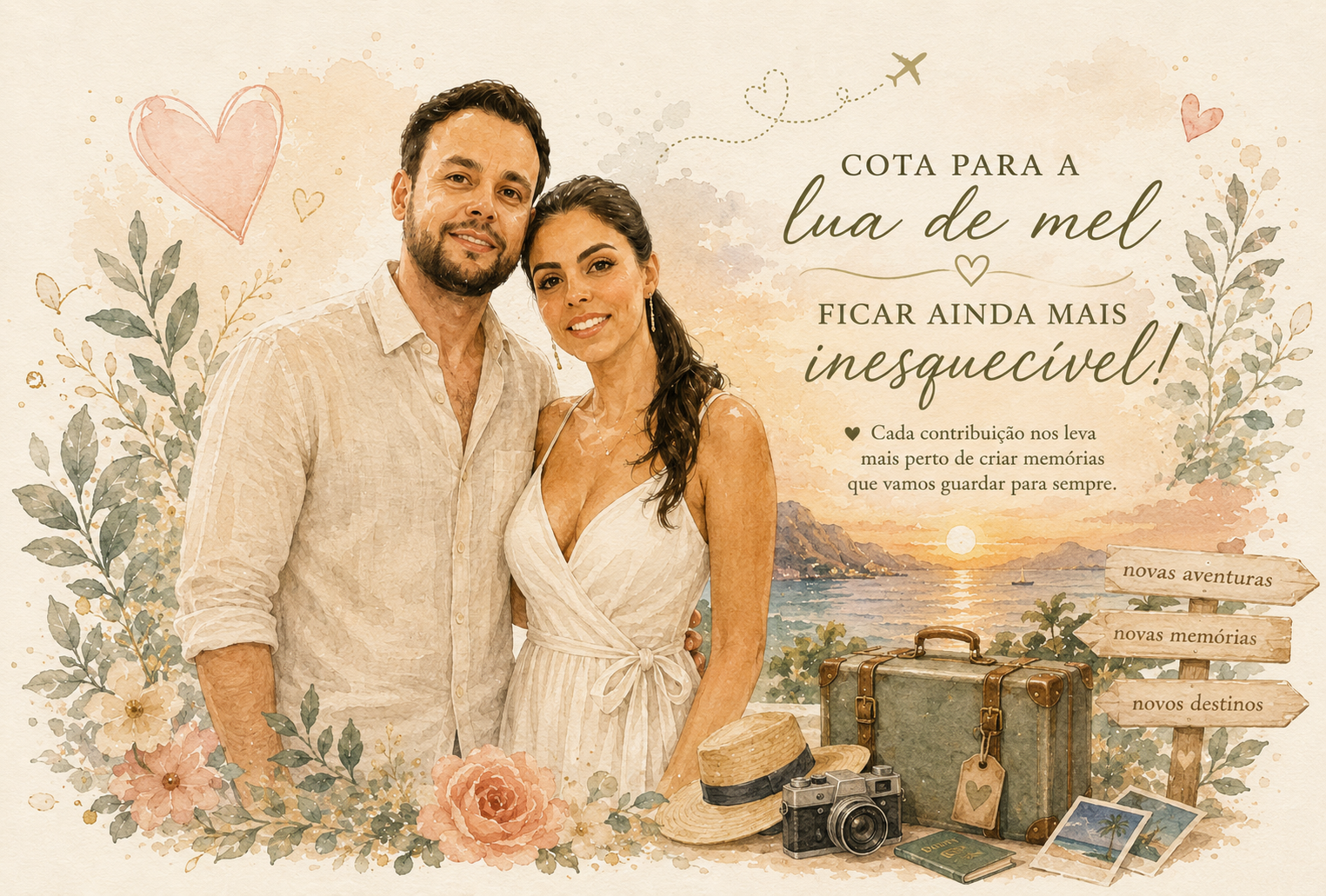 Cota para a lua de mel ficar ainda mais inesquecível